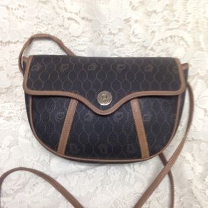 Vintage Christian Dior Coated Canvas Crossbody